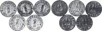 Deutschland / Alliierte Besetzung 5 x 1 Pfennig kleines Lot J.373 b -