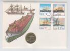 Deutschland / DDR 5 Mark „Überseehafen Rostock" Numisbrief „Überseehafen Rostock“ – DDR 1988, 5-Mark-Gedenkmünze -