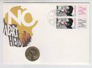 Deutschland / DDR 5 Mark „Antiapartheit“ Numisbrief „Antiapartheit“ – DDR 1988, 5-Mark-Gedenkmünze -