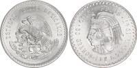 Mexiko 5 Pesos Aztekenkönig Cuauhtemoc, Silber -