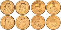 Südafrika 4x 1/4 Unze Krügerrand Gold Paul Kruger -