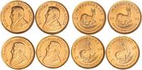Südafrika 4x 1/4 Unze Krügerrand Gold Paul Kruger -