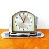 Deutschland, Tischuhr, Reiseuhr, Wecker historische, funktionierende JUNGHANS VINTAGE Schreibtischuhr (inkl. Wecker), -