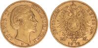 20 Mark Gold 1872 D Bayern Ludwig II. ss+