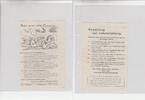 3.Reich Propaganda Flugblatt gegen das Dritte Reich, Anweisung zur Lebensrettung -