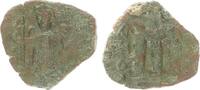 Antike / Byzanz / Constans II Bronze Follis Byzanz Bronze Follis Konstantinopel Constans II, -