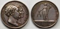 Bayern Silbermedaille (von Losch) Maximilian I. Joseph, auf den Besuch den Königspaares in der Münze München -