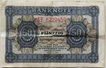 DDR 50 Pfennig UDSSR-Druck, 6-stellige Ktz, -