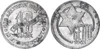 Deutschland / Polen / Getto Litzmannstadt 10 Mark (mit Echtheitszertifikat) Aluminium 3,52g aus dem New Yorker Lot -
