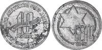 Deutschland / Polen / Getto Litzmannstadt 10 Mark (mit Echtheitszertifikat) Aluminium 3,49g aus dem New Yorker Lot -