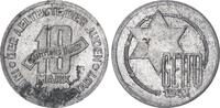 Deutschland / Polen / Getto Litzmannstadt 10 Mark (mit Echtheitszertifikat) Aluminium 3,48g aus dem New Yorker Lot -