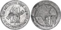 Deutschland / Polen / Getto Litzmannstadt 10 Mark (mit Echtheitszertifikat) Aluminium 3,48g aus dem New Yorker Lot -