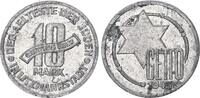 Deutschland / Polen / Getto Litzmannstadt 10 Mark (mit Echtheitszertifikat) Aluminium 3,53g aus dem New Yorker Lot -