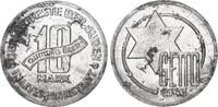 Deutschland / Polen / Getto Litzmannstadt 10 Mark (mit Echtheitszertifikat) Aluminium 3,58g aus dem New Yorker Lot -