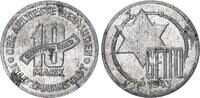 Deutschland / Polen / Getto Litzmannstadt 10 Mark (mit Echtheitszertifikat) Aluminium 3,43g aus dem New Yorker Lot -