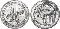 Deutschland / Polen / Getto Litzmannstadt 10 Mark (mit Echtheitszertifikat) Aluminium 3,50g aus dem New Yorker Lot -