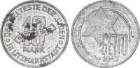 Deutschland / Polen / Getto Litzmannstadt 10 Mark (mit Echtheitszertifikat) Aluminium 3,42g aus dem New Yorker Lot -