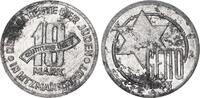 Deutschland / Polen / Getto Litzmannstadt 10 Mark (mit Echtheitszertifikat) Aluminium 3,41g aus dem New Yorker Lot -