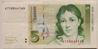 Deutschland, BRD 5 DM Deutsche Bundesbank, Bettina von Armin -