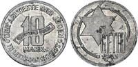 Deutschland / Polen / Getto Litzmannstadt 10 Mark (mit Echtheitszertifikat) Aluminium 3,31g aus dem New Yorker Lot -