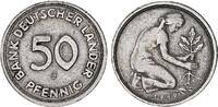 Deutschland 50 Pfennig BDL Bank d. Länder Fehlprägung Rand glatt,Riffel kaum sichtbar -