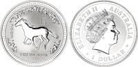 Australien 1 Dollar Silber Lunar Serie 1 Jahr des Pferdes -