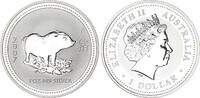 Australien 1 Dollar Silber Lunar Serie 1 Jahr des Schweines -