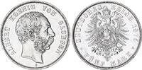 5 Mark Silber 1875 E Deutsches Kaiserreich - Sachsen König Albert vz+