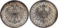 Deutsches Kaiserreich-Lübeck 5 Mark Silber Hansestadt J.83 -