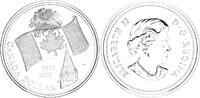 Kanada 1 Dollar Silber 40. Jahrestag der kanadischen Nationalflagge -