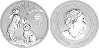Australien 2 Dollar 2oz Silber Lunar III Jahr des Hasen -