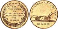 Deutschland Bayern Goldmedaille zu 4 Dukaten ohne Jahr Landwirtschaft und Gartenbau SUP,kl. Kratzer