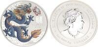 Australien 1 Dollar 1oz Silber Lunar II RAM Jahr des Drachen /blauer Drache P125 -