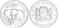Somalia 100 Shillings 1oz Silber Elefant -