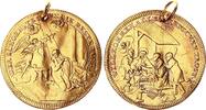 Deutschland - Nürnberg Goldmedaille ca.1800 Maria mit Jesuskind Gewicht von 3 Dukaten TTB,gelocht