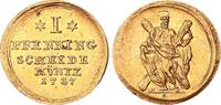 Braunschweig Calenberg Hannover 1 Pfennig Gold Goldabschlag zu einem Dukaten -