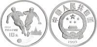 China 10 Yuan Silber 1994 FIFA Fußball-Weltmeisterschaft, USA/ 2 Fußballspieler -