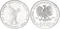 Polen 500 Zloty Silber XIV. Olympische Winterspiele, Sarajevo 1984 /PRÓBA -