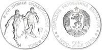 Bulgarien 25 Leva Silber XVI. Olympische Winterspiele 1992 -