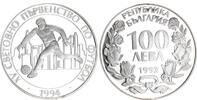 Bulgarien 100 Lewa Silber XV. Fußball-WM -