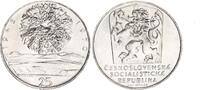 Tschechoslowakei 25 Kronen Silber 25 Jahre - Befreiung der Tschechoslowakei -