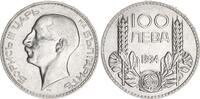 Bulgarien 100 Lewa Silber Zar Boris III. -