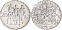 Tschechoslowakei 20 Kronen Silber -