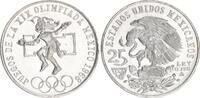 Mexiko 25 Pesos Silber Olympische Sommerspiele -