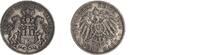 Kaiserreich - Hamburg 5 Mark Silber -