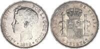 Spanien 5 Pesetas Silber Alfonso XIII. -