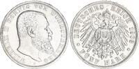 Kaiserreich - Württemberg 5 Mark Silber König Wilhelm II -