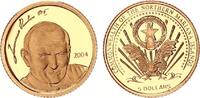 Marianen 5 Dollars 2004 Papst 1/25oz Gold FB in Kapsel