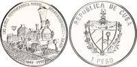 Kuba 1 Pesos 150. Jahrestag - Schweizer Eisenbahn -