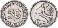 Deutschland 50 Pfennig BDL Bank d. Länder Fehlprägung: fast ohne Riffelrand -